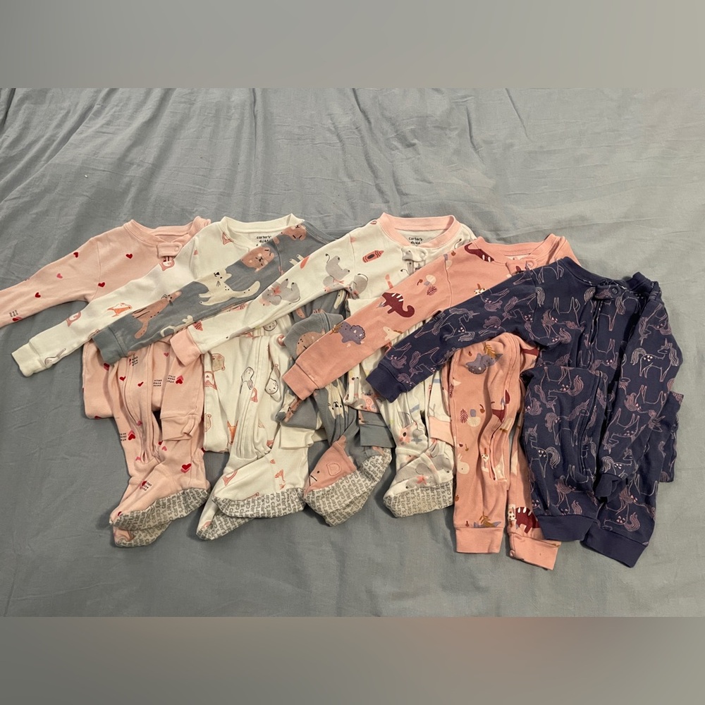 6 Carter’s Pajamas